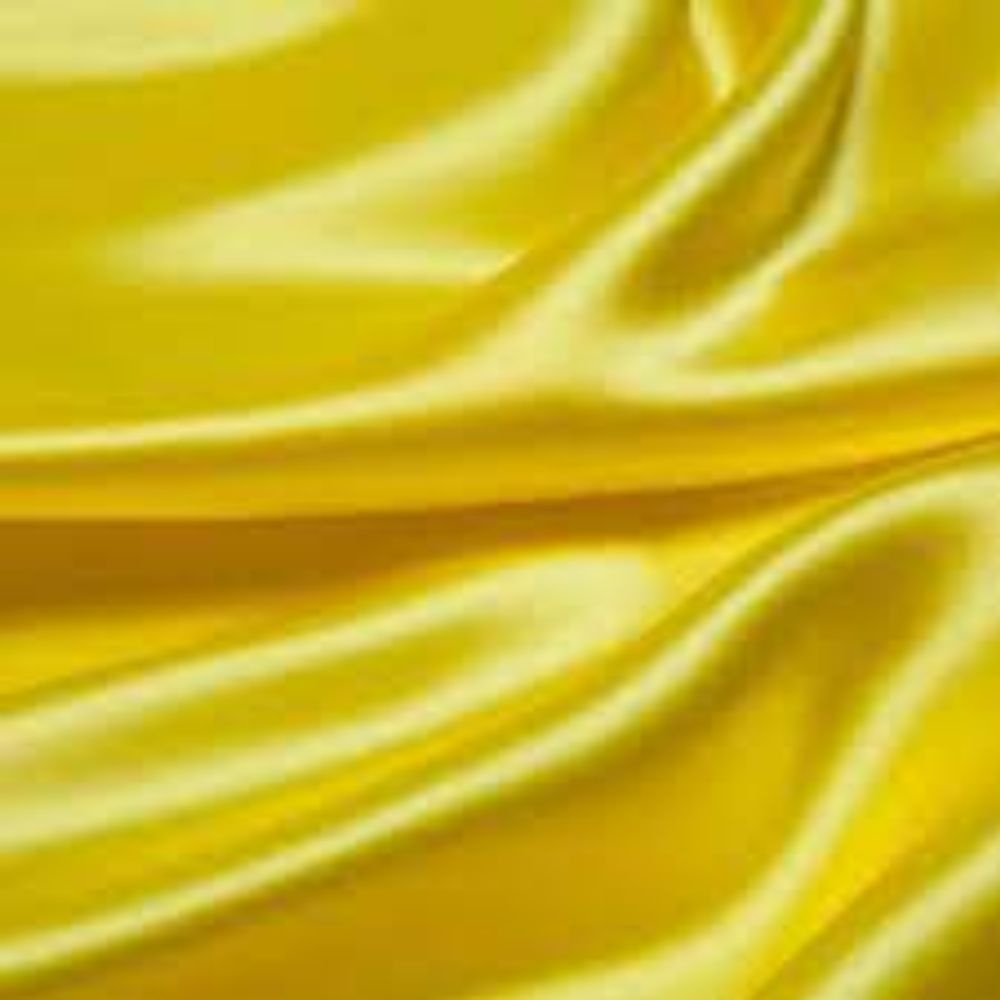 Shinny solid bright yellow color pure silk Eugen satin fabric, sewing for  shirt, blouse, dress, skir | Color aesthetics, Green satin, Yellow color