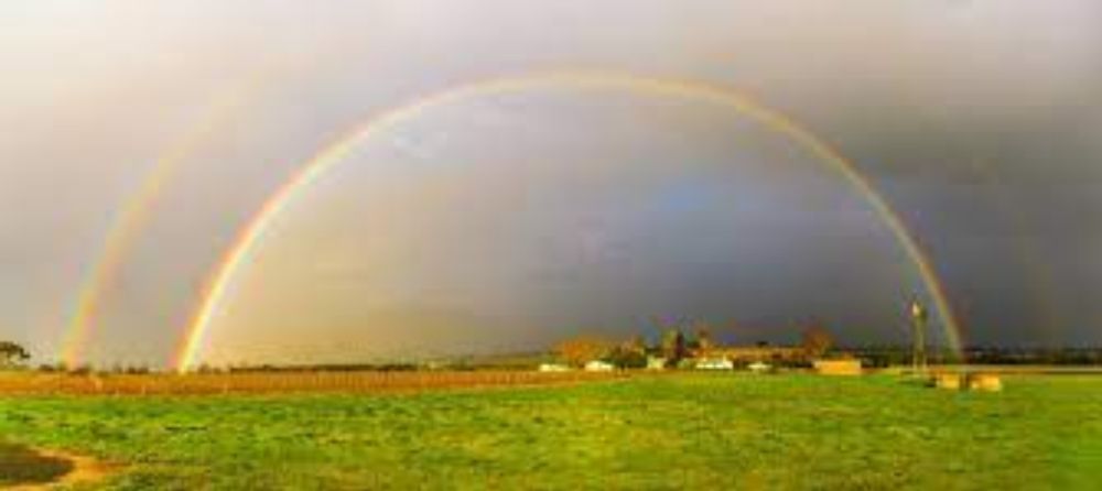 Incredible Double Rainbow III Stock Photo - Image of tourism, peaceful:  76095850